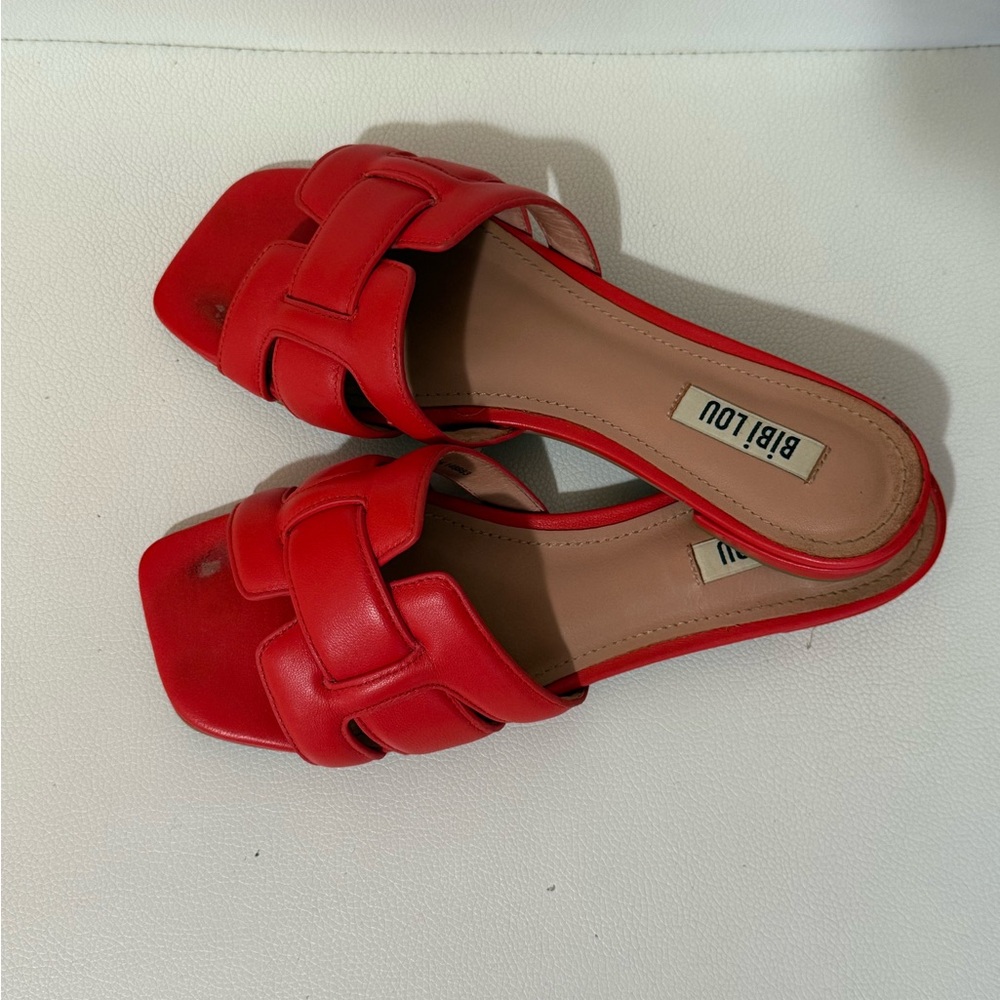 Red Flat Sandals BibiLou - Picture 11 of 11